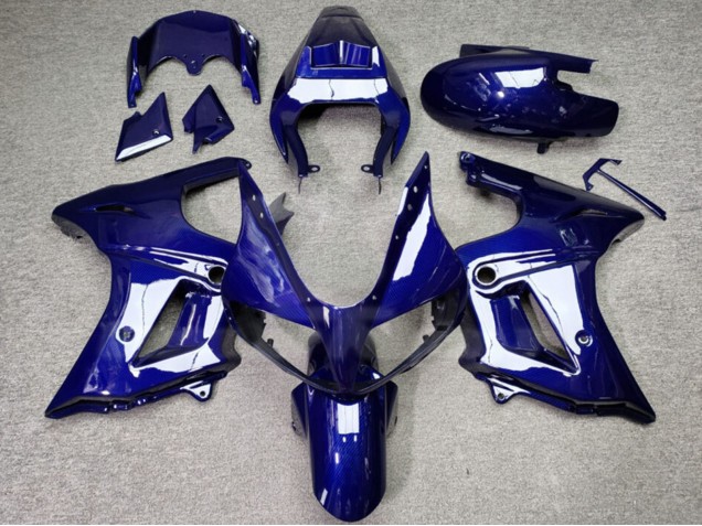 Glänzendes Blau Carbonfaser 2003-2013 Suzuki SV650 Motorrad Verkleidung