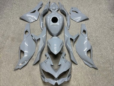 Glänzendes Nardo Grau 2019-2025 Kawasaki ZX4R ZX-4RR Motorrad Verkleidung