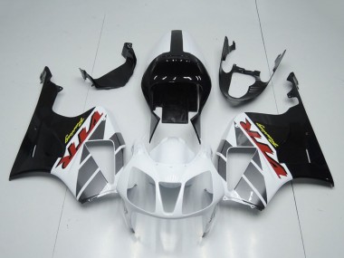Weiß Glänzendes Schwarz 2000-2006 Honda VTR1000 Motorrad Verkleidung