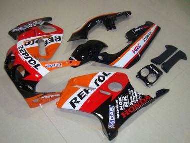 Orange Weiß Rot Glänzendes Schwarz Repsol 1988-1989 Honda CBR250RR MC19 Motorrad Verkleidung