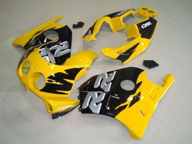 Gelb Glänzendes Schwarz 1990-1998 Honda CBR250RR MC22 Motorrad Verkleidung