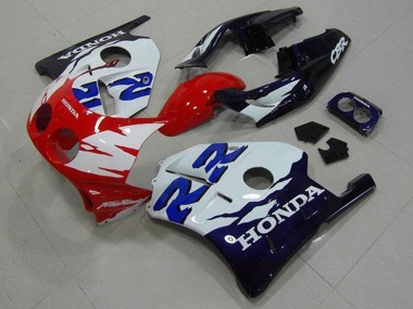 Weiß Rot Glänzendes Schwarz 1990-1998 Honda CBR250RR MC22 Motorrad Verkleidung