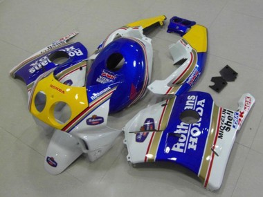Weiß Blau Gelb Rothmans 1990-1998 Honda CBR250RR MC22 Motorrad Verkleidung