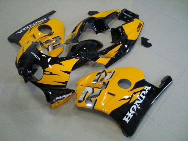 Gelb Glänzendes Schwarz 1990-1998 Honda CBR250RR MC22 Motorrad Verkleidung