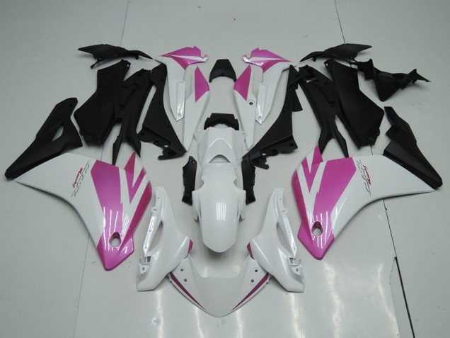 Weiß Rosa Matt Schwarz 2011-2015 Honda CBR250RR Motorrad Verkleidung