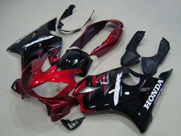 Rot Glänzendes Schwarz 2004-2007 Honda CBR600 F4i Motorrad Verkleidungen Kit