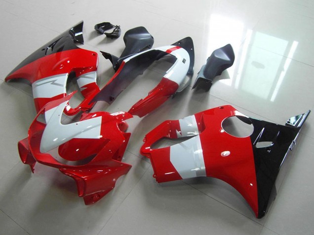 Weiß Rot Glänzendes Schwarz 2004-2007 Honda CBR600 F4i Motorrad Verkleidung