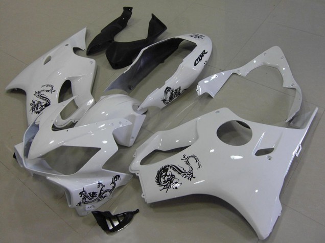 Weiß Dragon 2004-2007 Honda CBR600 F4i Motorrad Verkleidung