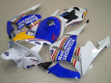Weiß Blau Gelb Rothmans 2003-2004 Honda CBR600RR Motorrad Verkleidung