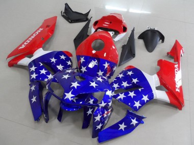 Rot Blau Weiß American Flag 2005-2006 Honda CBR600RR Motorrad Verkleidung
