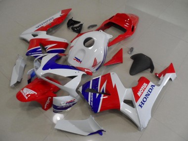 Weiß Rot Blau Motul HRC 2005-2006 Honda CBR600RR Motorrad Verkleidung