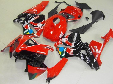 Rot Blau Gelb Glänzendes Schwarz JOMO 2005-2006 Honda CBR600RR Motorrad Verkleidung