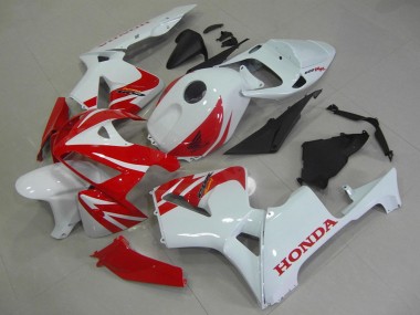 Weiß Rot 2005-2006 Honda CBR600RR Motorrad Verkleidung