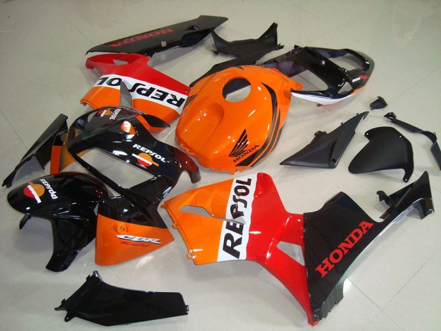 Orange Weiß Rot Glänzendes Schwarz Repsol 2005-2006 Honda CBR600RR Motorrad Verkleidung Kit