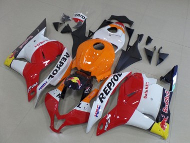 Orange Weiß Rot Gelb Blau Repsol HRC Red Bull 2009-2012 Honda CBR600RR Motorrad Verkleidung