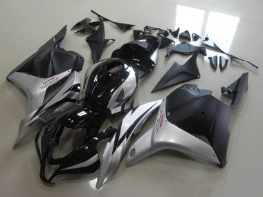 Silber Glänzendes Schwarz Matt Schwarz 2009-2012 Honda CBR600RR Motorrad Verkleidung