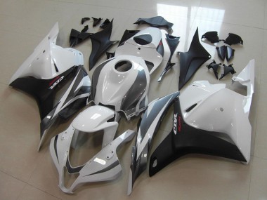 Weiß Grau Matt Schwarz 2009-2012 Honda CBR600RR Motorrad Verkleidung