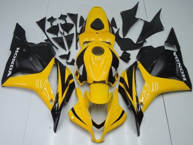 Gelb Matt Schwarz 2009-2012 Honda CBR600RR Motorrad Verkleidung