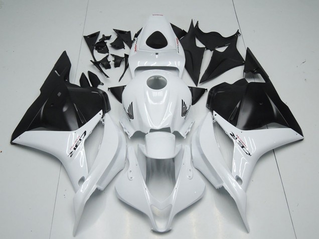 Weiß Matt Schwarz 2009-2012 Honda CBR600RR Motorrad Verkleidung