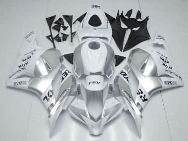 Weiß Silber Schwarz Repsol 2009-2012 Honda CBR600RR Motorrad Verkleidung