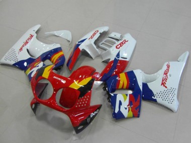 Weiß Rot Blau Gelb 1994-1995 Honda CBR900RR 893 Motorrad Verkleidung