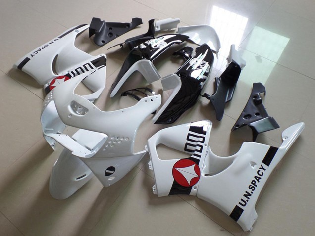 Weiß Rot Glänzendes Schwarz U.N.Spacy 1998-1999 Honda CBR900RR 919 Motorrad Verkleidung