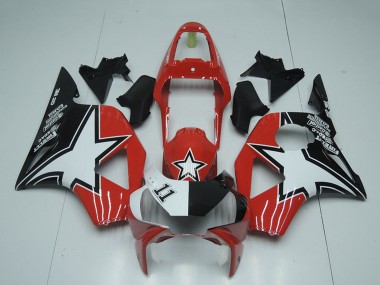 Schwarz Rot Streifen 2002-2003 Honda CBR900RR 954 Motorrad Verkleidung