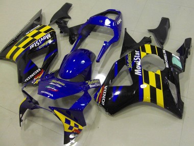 Blau MoviStar 2002-2003 Honda CBR900RR 954 Motorrad Verkleidung