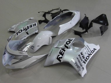 Weiß Schwarz Repsol 1996-2007 Honda CBR1100XX Blackbird Motorrad Verkleidung