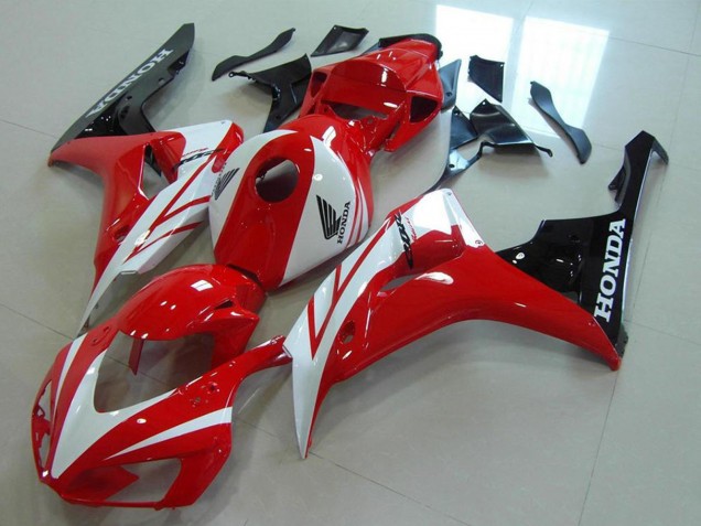 Weiß Rot Glänzendes Schwarz 2006-2007 Honda CBR1000RR Motorrad Verkleidungen Kit