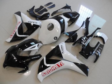 Weiß Glänzendes Schwarz Rot Satuhati 2008-2011 Honda CBR1000RR Motorrad Verkleidung
