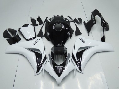 Weiß Glänzendes Schwarz 2008-2011 Honda CBR1000RR Motorrad Verkleidungen Kit