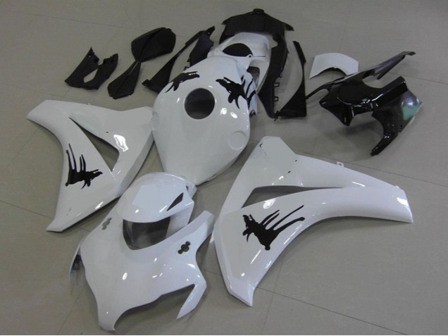 Weiß Schwarz mit Special Aufkleber 2008-2011 Honda CBR1000RR Motorrad Verkleidung