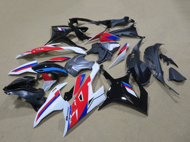 Schwarz Weiß Rot Blau 2019-2022 BMW S1000RR Motorrad Verkleidung