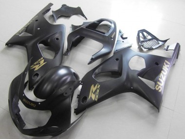 Matt Schwarz Gold Aufkleber 2000-2002 Suzuki GSXR 1000 Motorrad Verkleidung