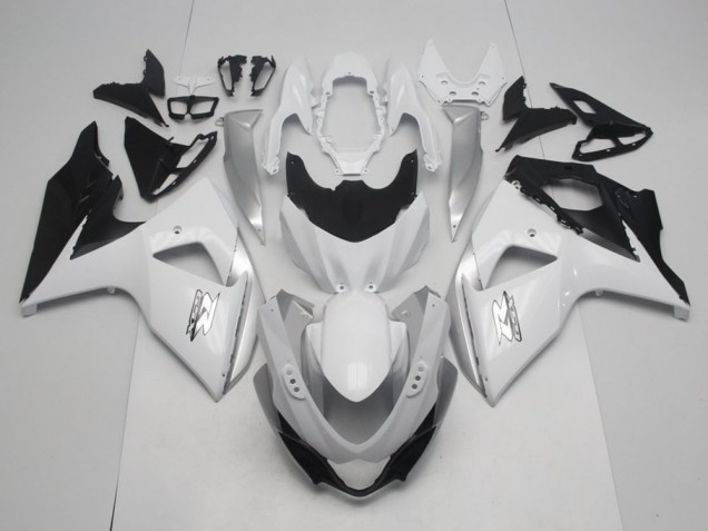 Weiß Schwarz OEM Stil 2009-2016 Suzuki GSXR 1000 Motorrad Verkleidung