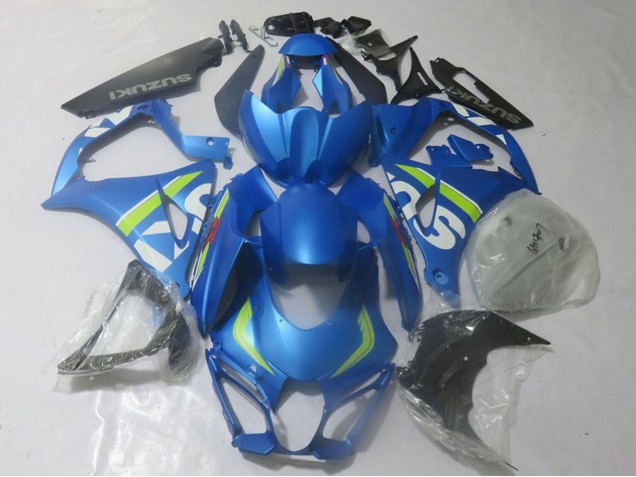 Blau Limetten Grün Weiß 2017-2024 Suzuki GSXR 1000 Motorrad Verkleidung