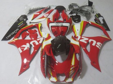 Rot Gelb Weiß 2017-2024 Suzuki GSXR 1000 Motorrad Verkleidung