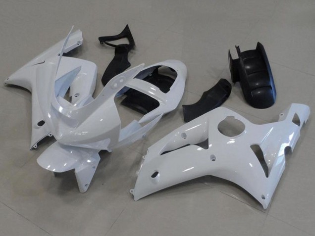 Weiß 2003-2004 Kawasaki ZX6R Motorrad Verkleidung