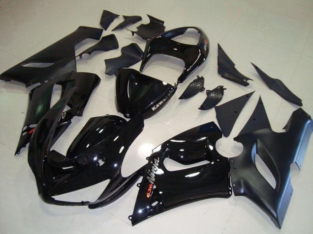Glänzendes Schwarz Matt Schwarz Silber Rot 2005-2006 Kawasaki ZX6R Motorrad Verkleidung