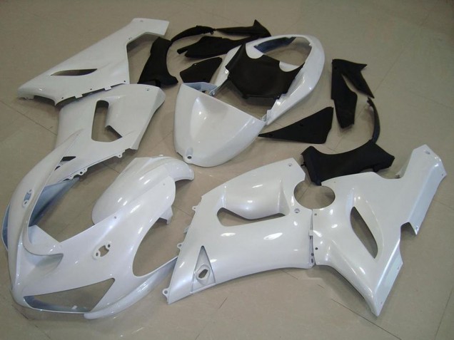 Perl Weiß 2005-2006 Kawasaki ZX6R Motorrad Verkleidung