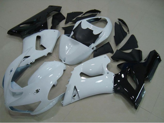 Weiß Schwarz 2005-2006 Kawasaki ZX6R Motorrad Verkleidung