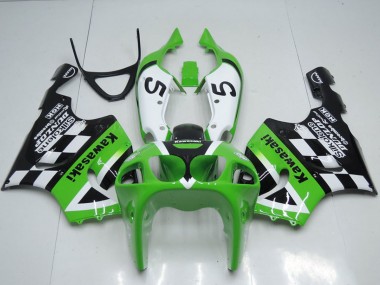 Grün Weiß Schwarz 5 1996-2003 Kawasaki ZX7R Motorrad Verkleidung