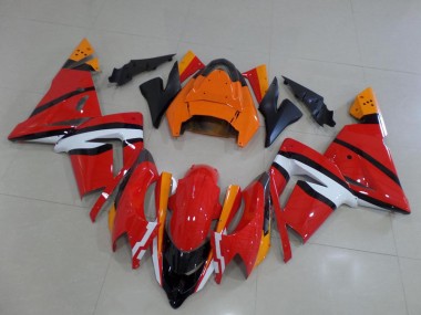Orange Schwarz und Weiß 2004-2005 Kawasaki ZX10R Motorrad Verkleidung