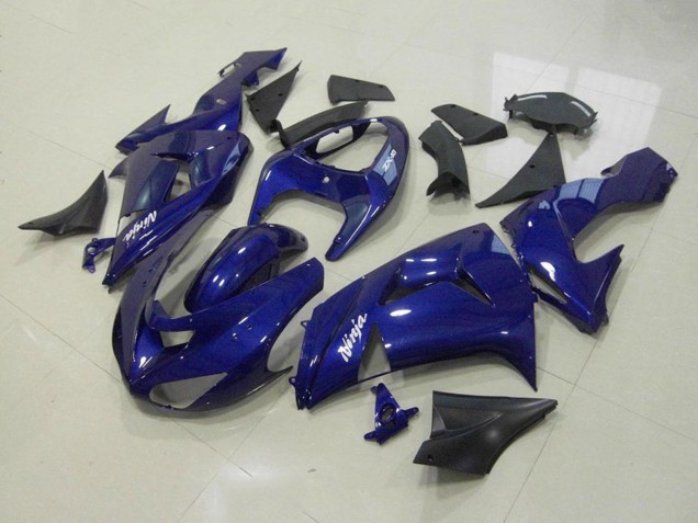 Dunkel Blau 2006-2007 Kawasaki ZX10R Motorrad Verkleidung Kit