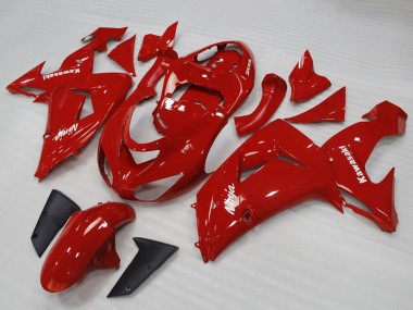 Rot Weiß 2006-2007 Kawasaki ZX10R Motorrad Verkleidung