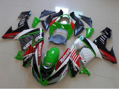 Grün Rot Weiß Schwarz Motorad 2006-2007 Kawasaki ZX10R Motorrad Verkleidung