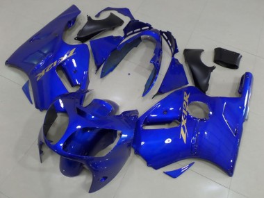 Blau Gold Aufkleber 2000-2001 Kawasaki ZX12R Motorrad Verkleidung