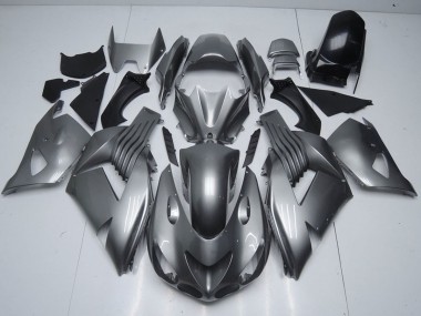Glänzendes Grau 2006-2011 Kawasaki ZX14R ZZR1400 Motorrad Verkleidung