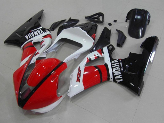 Rot Weiß Glänzendes Schwarz Rennen Version 2000-2001 Yamaha YZF R1 Motorrad Verkleidung